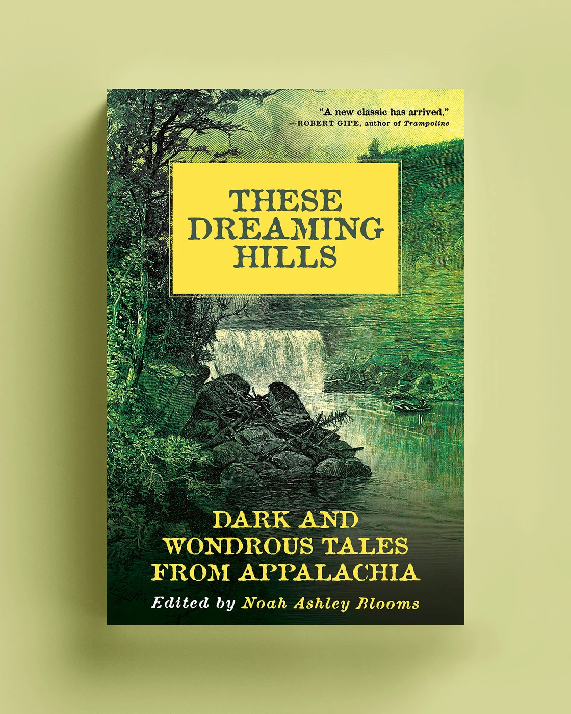 These Dreaming Hills book cover design by Rachel Kelli for Appalachia Book Co., edited by Noah Ashley Blooms